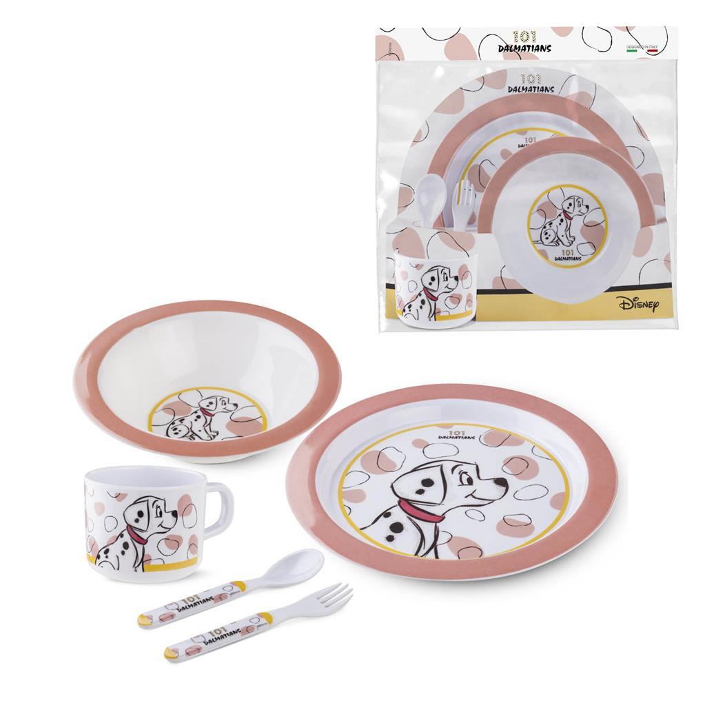 BABY FOOD SET -  101 DALMATIANS PINK